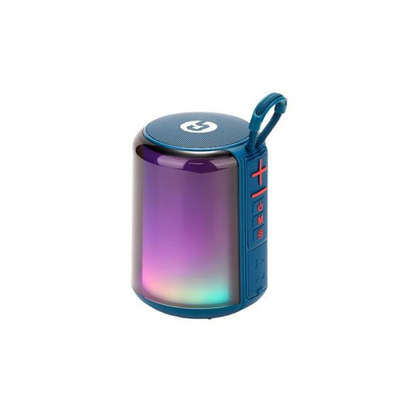 COOLSOUND Altavoz BLUETOOTH Light Boom 5W con Colores CS0258 Azul