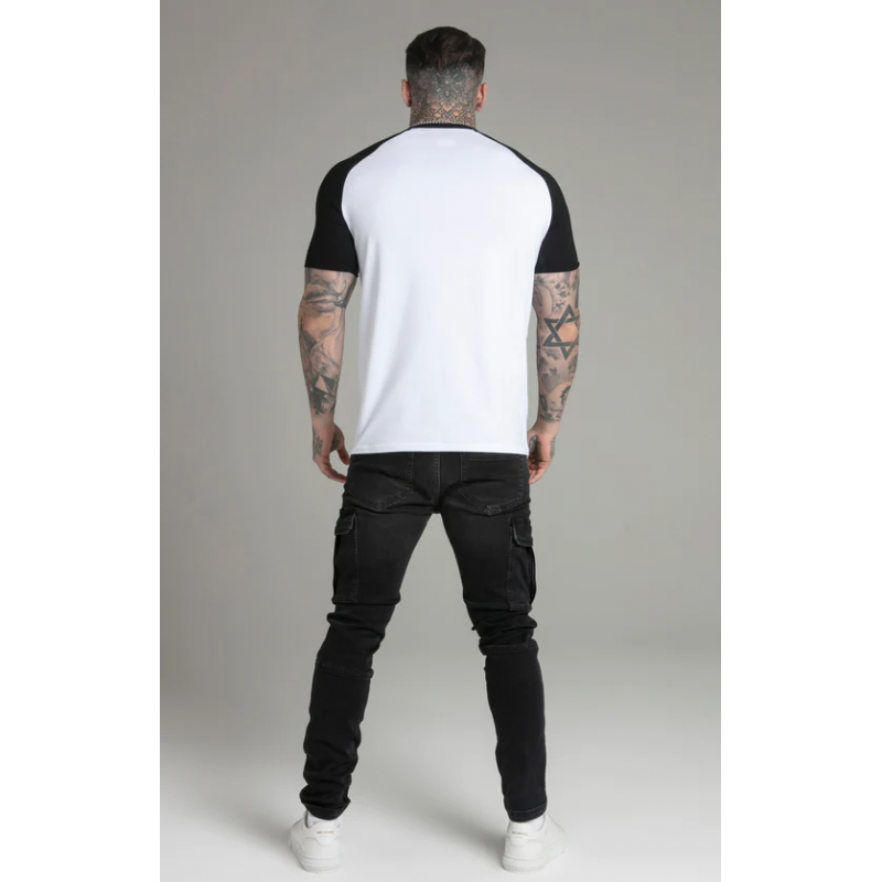 Camiseta siksilk 2025 blanca y negra