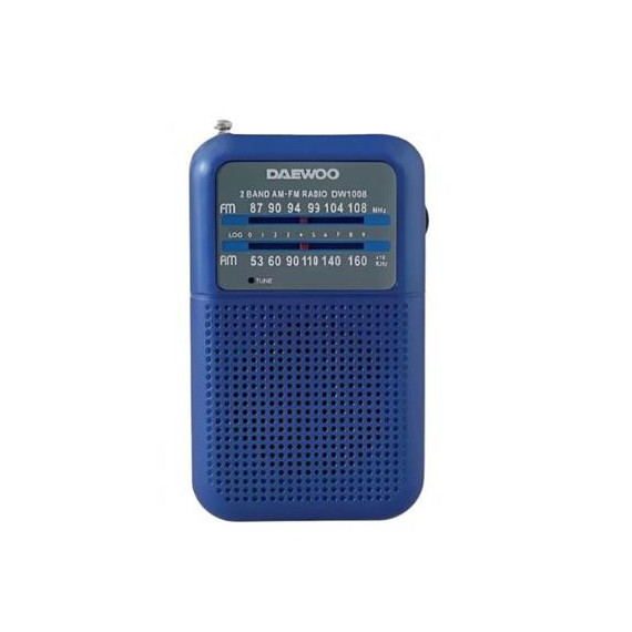DAEWOO Radio Portatil Analogica Am/fm Azul DW1008
