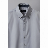 Camisa Hombre Roma Iconic Saten Gris  7 CAMICIE