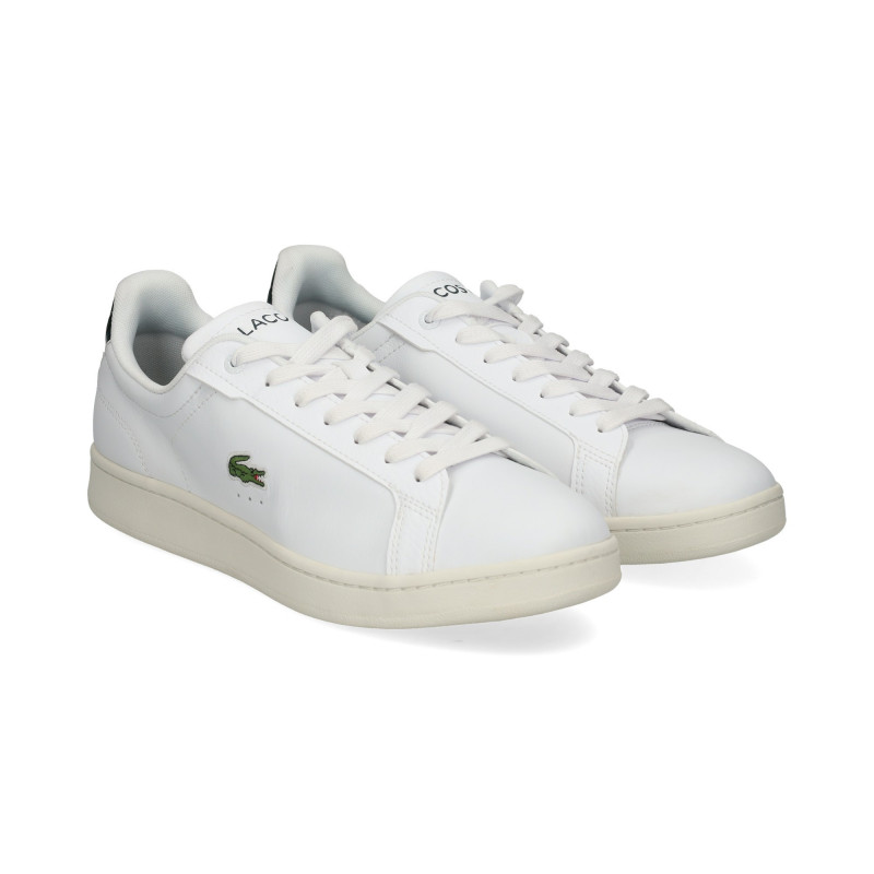 Zapatillas de hombre Lacoste Carnaby Pro en piel con talón colorido