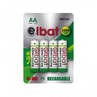 ELBAT Pack 4 Pilas Recargables 2500MAH EB0164