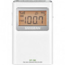 SANGEAN Radio Portatil Digital Am/fm Pocket 160 Blanco