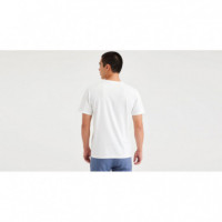 Camisetas Hombre Camiseta DOCKERS Slim Fit Logo Surfer Lucent White