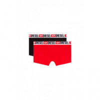 Ropa Interior Pack de Dos Calzoncillos DIESEL Boxers Negro y Rojo