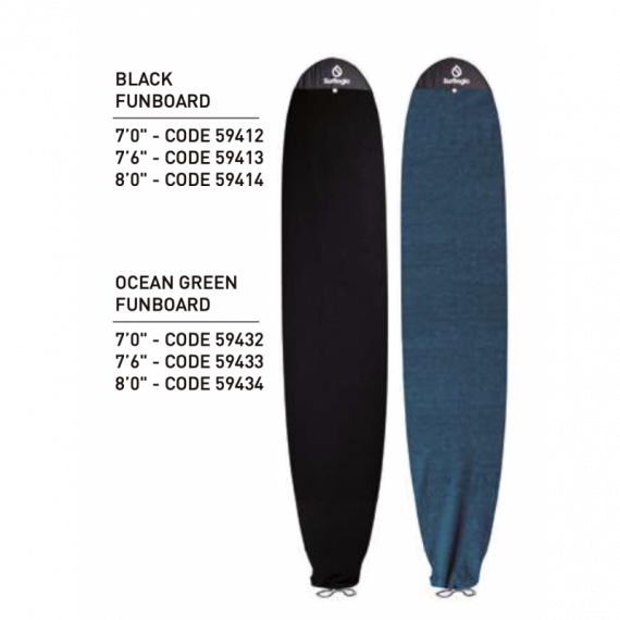 Funda Tela Funboard SURFLOGIC 7" Ocean Green