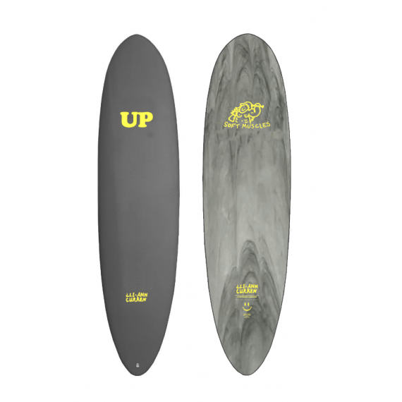 Surfboard UP Lee Ann Curren 6'6 Grey/marble Yellow