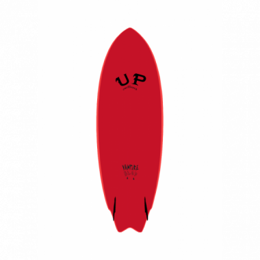 Surfboard Soft UP Vampire Blood 5 ́6 Grey/red