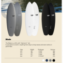 Surfboard UP Blade 6'4 Navy