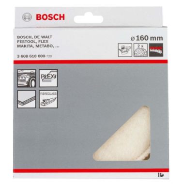 Bosch 3 608 610 000 - Caperuza De Lana De Oveja - 160 Mm