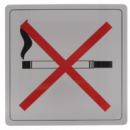 Placa No Fumar Mod.110 Inox