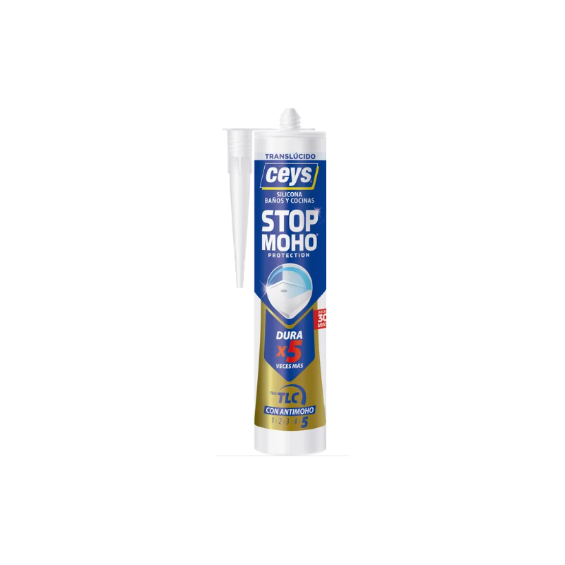 Sellador cocinas y baños SELLACEYS stop moho 280 ml blanco