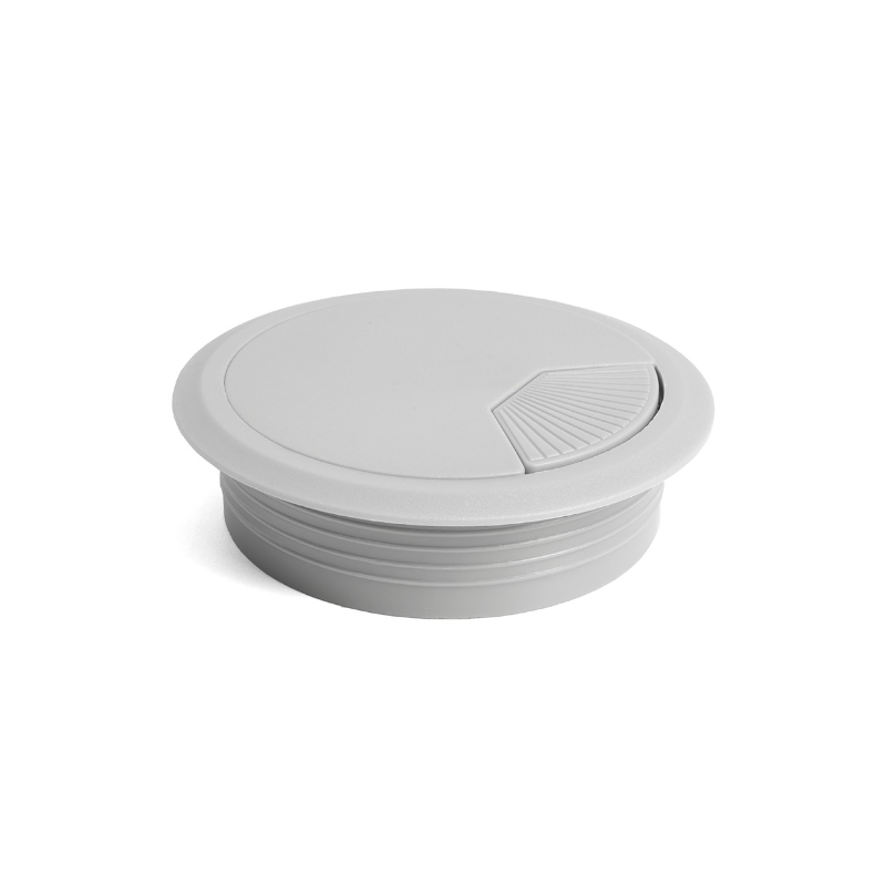 Tapa pasacables 60 mm gris