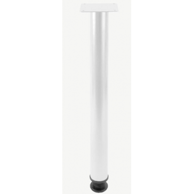 Pata Blanca Regulable Cónica Para Mesa De 71 Cm