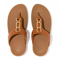Sandalias de Dedo Hallye Chain Leather Toe-post  FIT-FLOP