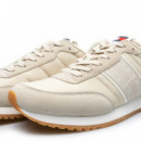 Tjm Runner Casual Ess Bleached Stone  TOMMY HILFIGER