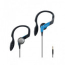 HAMA Auricular Estereo con Soporte Oreja 4SPORT con Cable Jack 3.5MM Azul