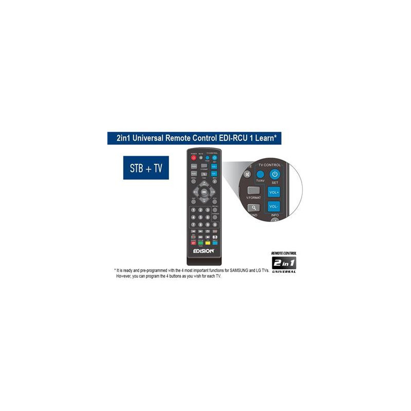 EDISION Sintonizador TDT DVB-T2 HD Picco T265 Con Conexion Euroconector/HDMI  - Guanxe Atlantic Marketplace