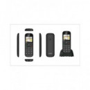 QUBO Telefono Movil D1803 Negro  Dual Sim,linterna, Boton Sos,camara