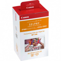 CANON  Kit de Casete con Cinta de Impresión RP-108 + Papel para Selphy CP1000, CP1200, CP910