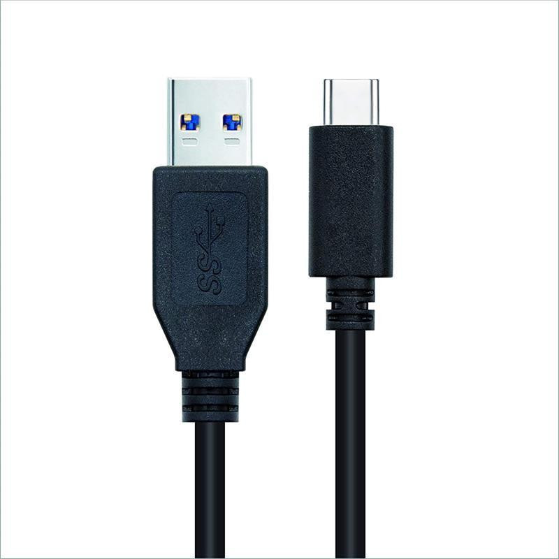Electrónica Gimeno  Cable USB Tipo C - USB Plano 20cm Gris