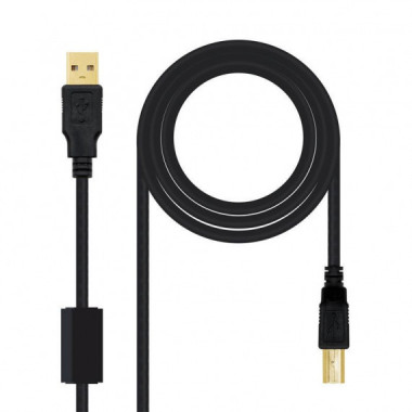 Nanocable - Cable alargador USB 3.0 de 1m conexión A/M-A/H - color NEGRO  108999