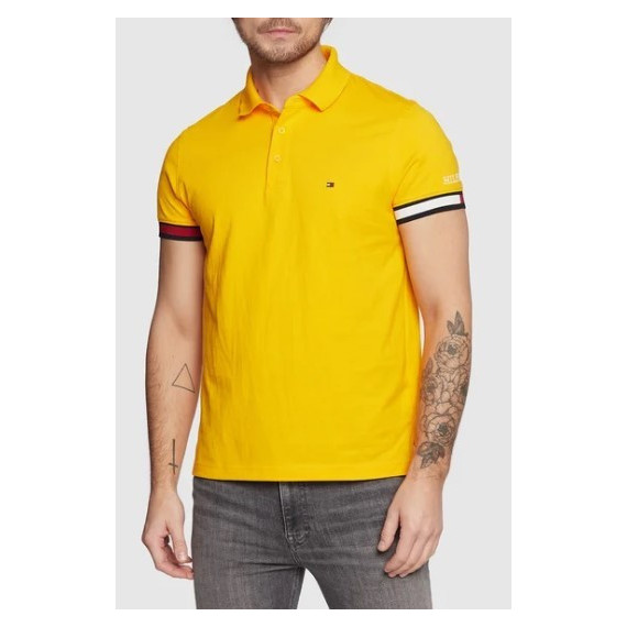 Polo amarillo tommy online hilfiger