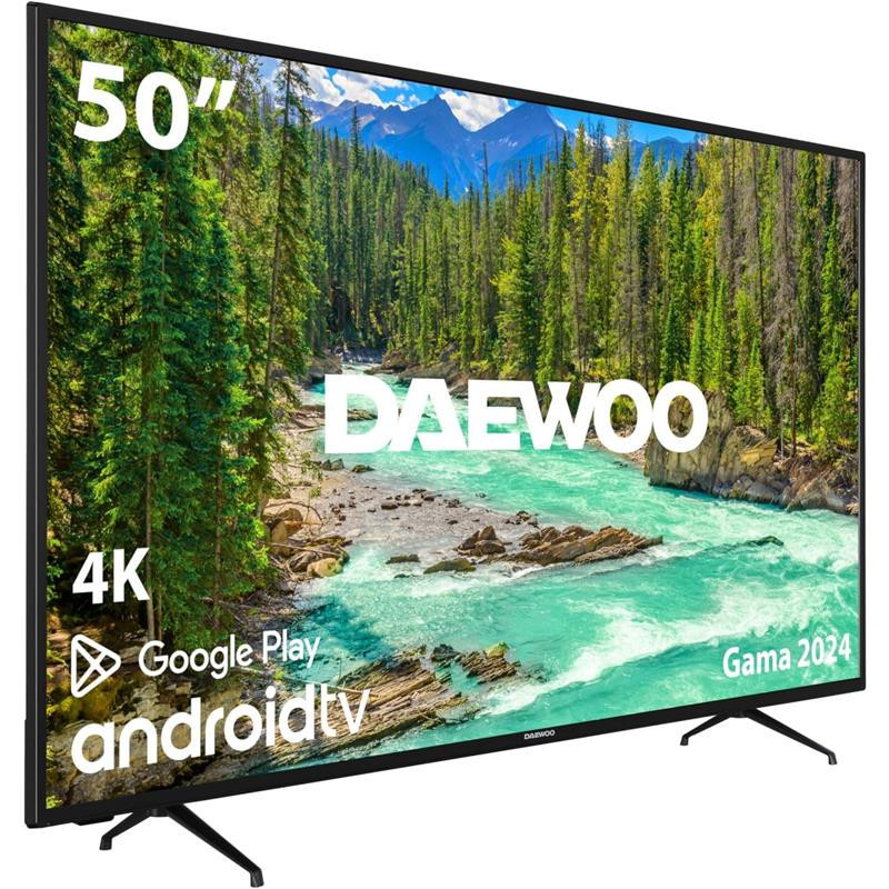 Tv daewoo 50pulgadas led 4k uhd - 50dm62ua - android smart tv - wifi -  hdr10 - hlg - hdmi - usb - bluetooth - tdt2 - cable - sat