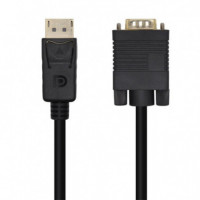 Cable Conversor AISENS Displayport/m a Vga/m 2M Black