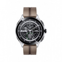 XIAOMI Watch 2 Pro 4G Lte Silver Case Brown Leather Strap (BHR7210GL)