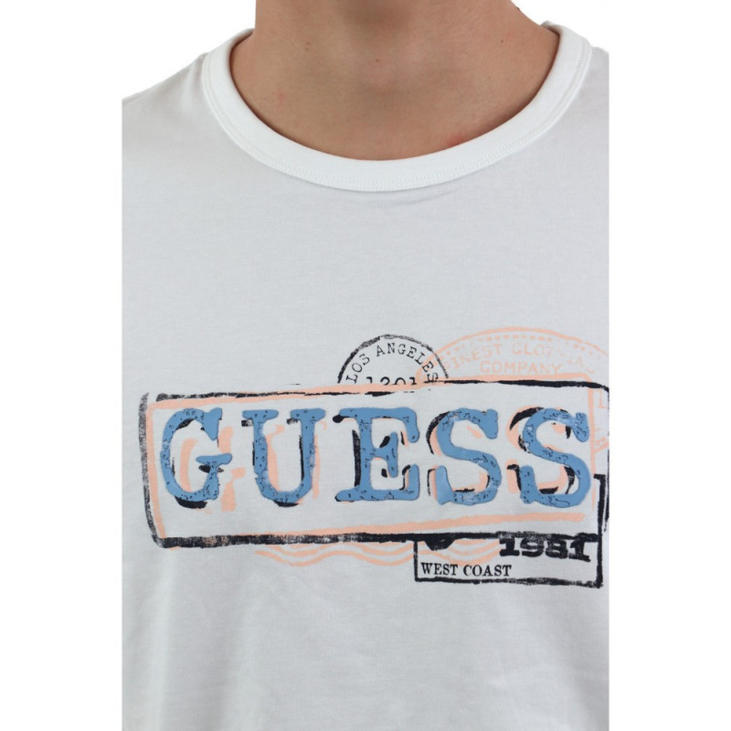 GUESS Camiseta de Mujer, Manga Corta con Logotipo Icon Aplicaciones -  Guanxe Atlantic Marketplace