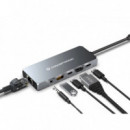 Docking Station 40 Gbps / HDMI 8K 60 Hz / Usb-a 10 Gbps / Usb-c 10 Gbps / USB Pd de 100 W / Audio  CONCEPTRONIC