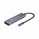 Docking Station USB 3.2 a USB 3.0 X 2 / USB Pd de 100 W / HDMI 4K 60 Hz / Sd Tf/microsd  CONCEPTRONIC