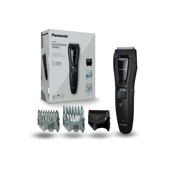 PANASONIC Recortadora de Barba y Cuerpo/corta Pelo Recargable Lavable ER-GB61-K 1MM-10MM