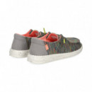 Talon Gris Wallabee Multicolor  HEY DUDE