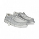 Talon Blanco Wallabee Gris  HEY DUDE