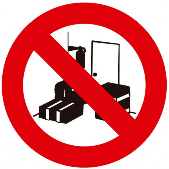 Cartel PVC Prohibido Depositar Materiales 40X30