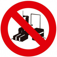 Cartel PVC Prohibido Depositar Materiales 40X30