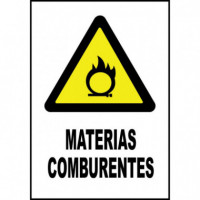 Cartel PVC Materias Comburentes 40X30  Referencia  0216