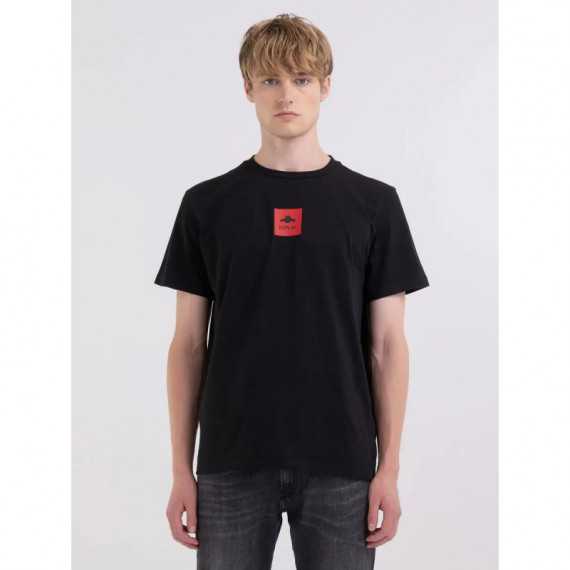 Camisetas Hombre Camiseta REPLAY de Punto con Logo Archivio