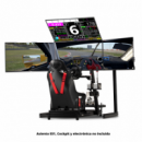 Elite Free Standing Quad Monitor Stand Black NLR-E037  NEXT LEVEL RACING