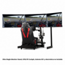 Elite Free Standing Triple Add-on Black NLR-E039  NEXT LEVEL RACING