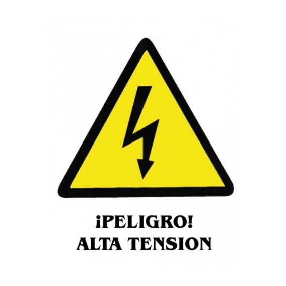 Adhesivo Peligro Alta Tension 11X15