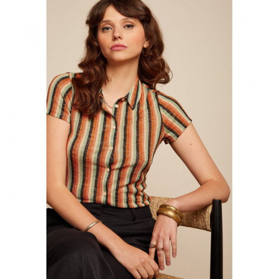 Blusas y Camisas Blusa KING LOUIE Piso Stripe