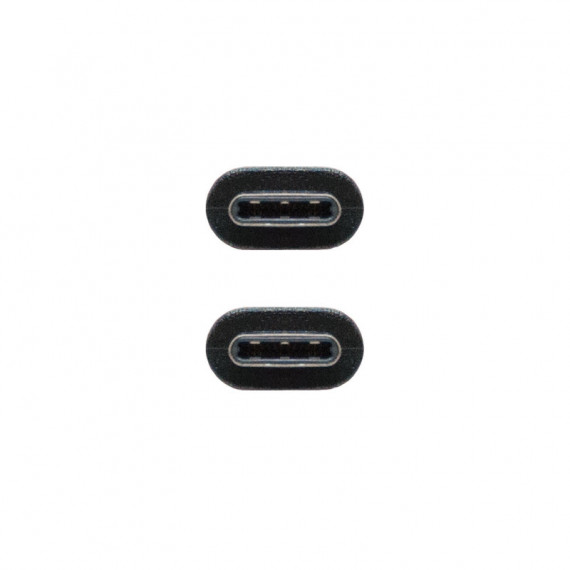 NANOCABLE USB 3.1, 1M Cable USB USB 3.2 Gen 2 (3.1 Gen 2) USB C Negro