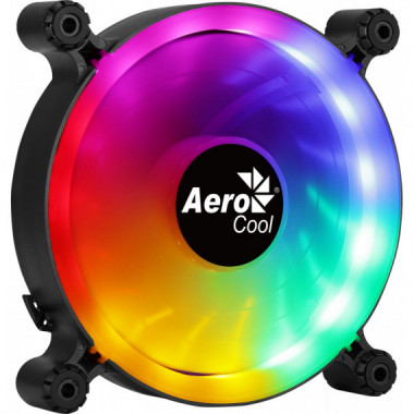 Ventilador AEROCOOL Spectro 12 Frgb 12 Cm Negro, Translúcido