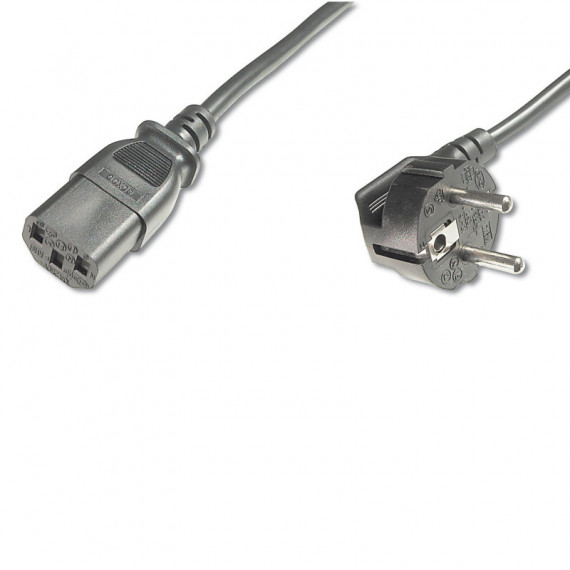 EWENT EW-190100-020-N-P Cable de Transmisión Negro 1,8 M C13 Acoplador