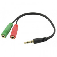 IGGUAL IGG317280 Cable de Audio 0,2 M 3,5MM 2 X 3.5MM Negro, Verde, Rosa