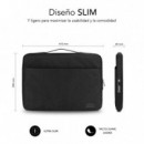 SUBBLIM Funda Ordenador Elegant Laptop Sleeve 15,6" Black