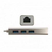 Hub USB 3.0 3 Puertos USB3.0 + Ethernet 3GO 1PTO